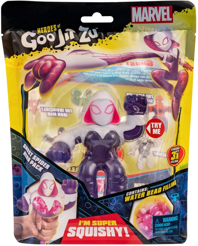 Action figure Goo Jit Zu Marvel Super Eroi Allungabili, Ghost Spider