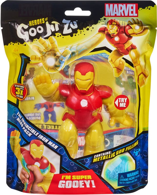 Action figure Goo Jit Zu Marvel Super Eroi Allungabili, Iron Man