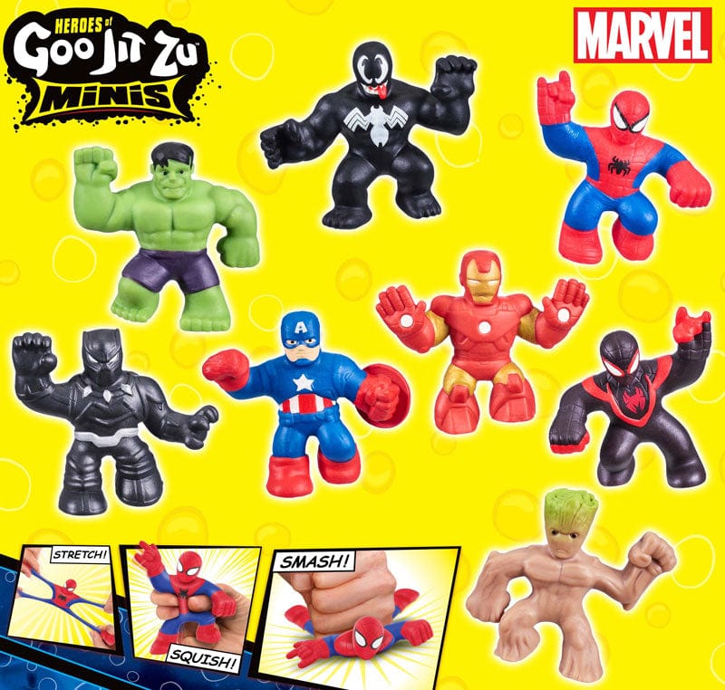 Action figure Goo Jit Zu Marvel Super Eroi Allungabili