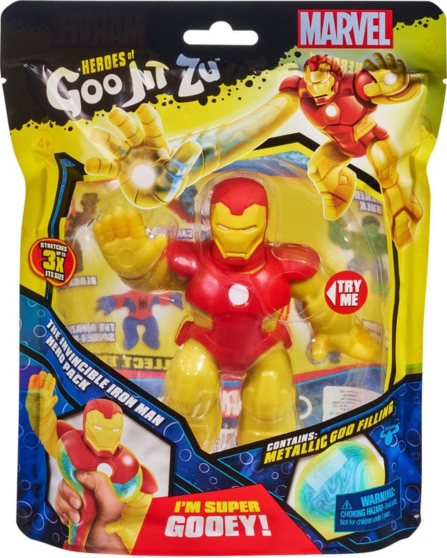 Action figure Goo Jit Zu Marvel Super Eroi Allungabili, Iron Man
