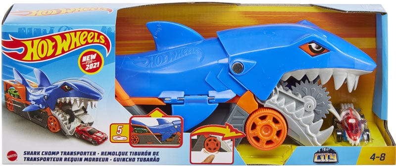 Giochi e giocattoli Hot Wheels, Playset Trasportatore Squalo Divoratore con Auto - GVG36 Hot Wheels Attacco Aereo del Dragone | The Toys Store