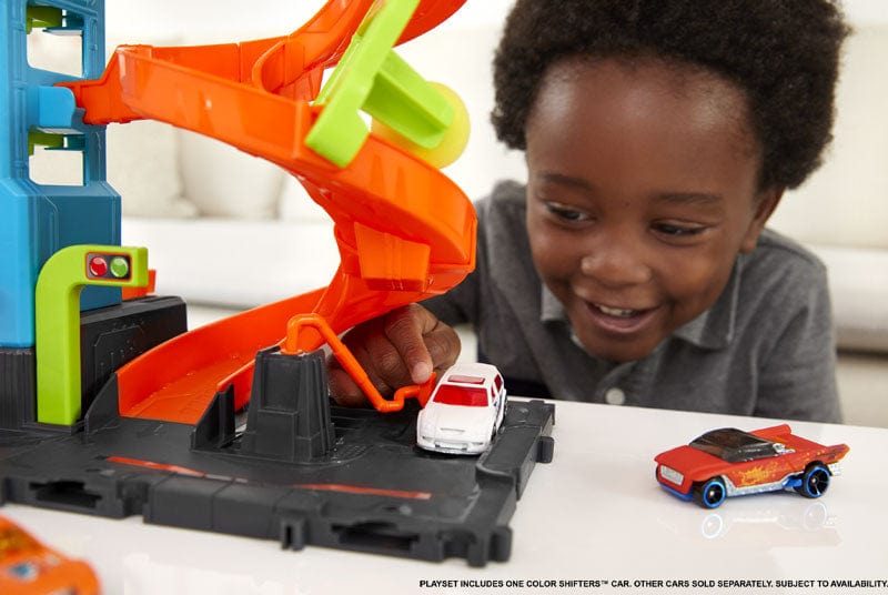 Hot Wheels Hot Wheels City, Mega Torre Autolavaggio Cambia Colore