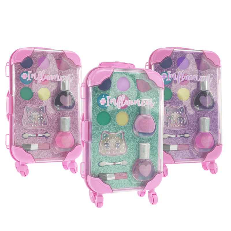 Trousse Influencer Trousse per Bambine, Make Up e Nails Trolley