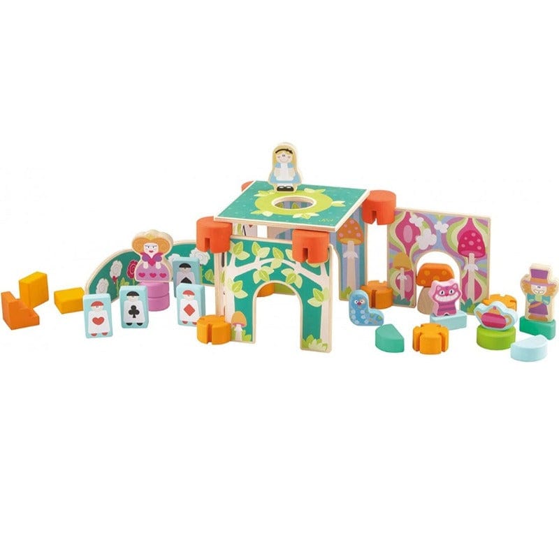 Costruzioni Costruzioni in Legno per Bambini, Kit da 40 Pezzi Sevi Magic Land