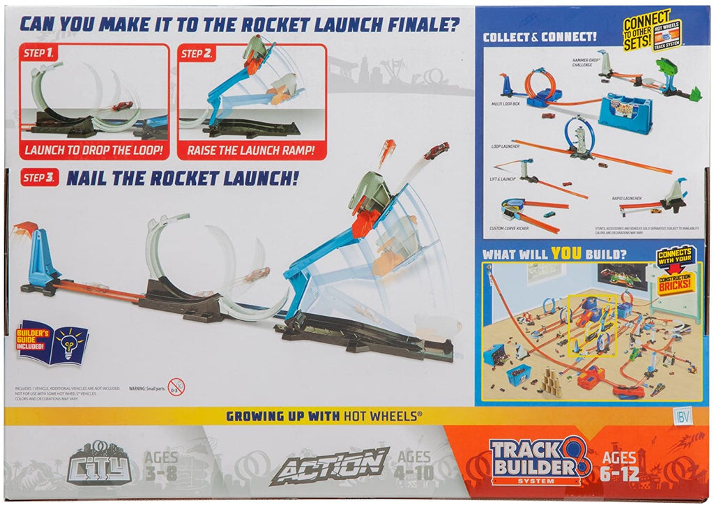 Hot Wheels Pista Track Builder Lancio del Razzo FLK60 - The Toys Store