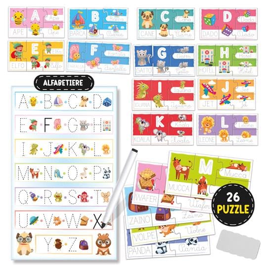 Giocattolo educativo Montessori Imparo a Leggere e Scrivere, Lisciani Educativi