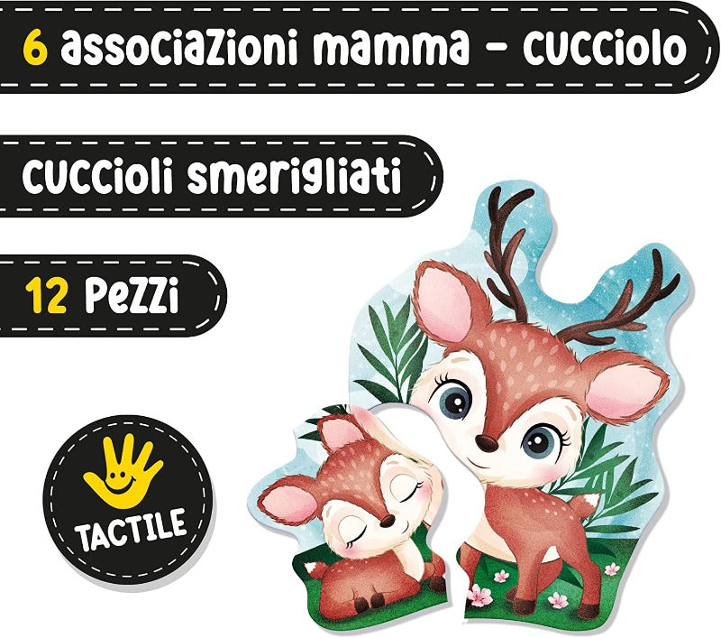 Giocattoli educativi Montessori Baby, Touch My Baby - Lisciani