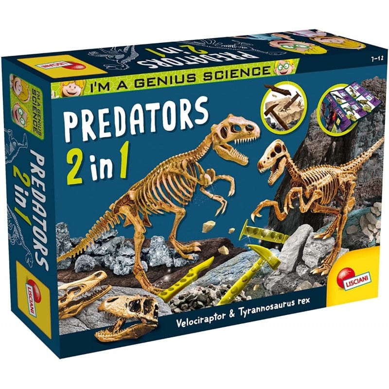 Giochi e giocattoli Lisciani I'm a Genius, Predators 2 in 1