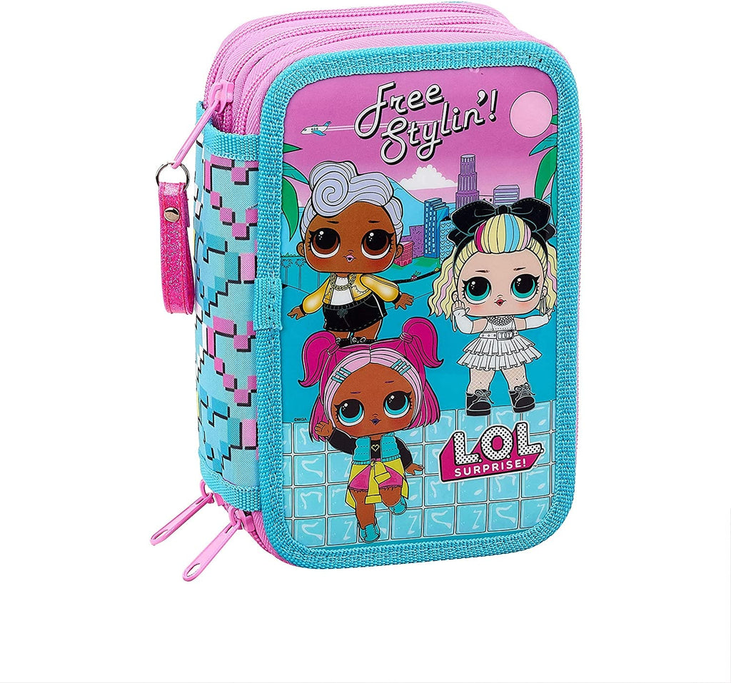 Astuccio 3 scomparti Lol Surprise - Portacolori include 36 accessori - The Toys Store