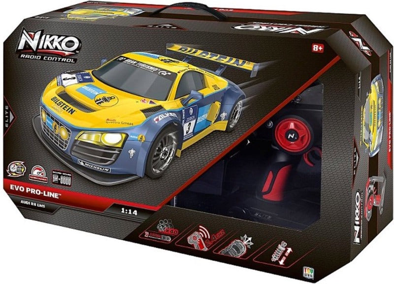 Nikko RC Evo Pro-Line, Macchina Telecomandata Audi R8 LMS scala 1:14