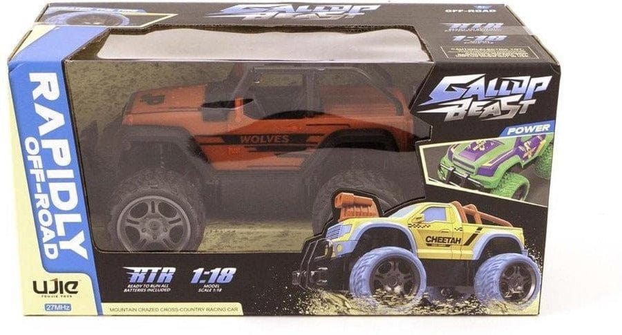 Giocattoli telecomandati Fuoristrada Telecomandato Jeep, Monster Truck scala 1:18