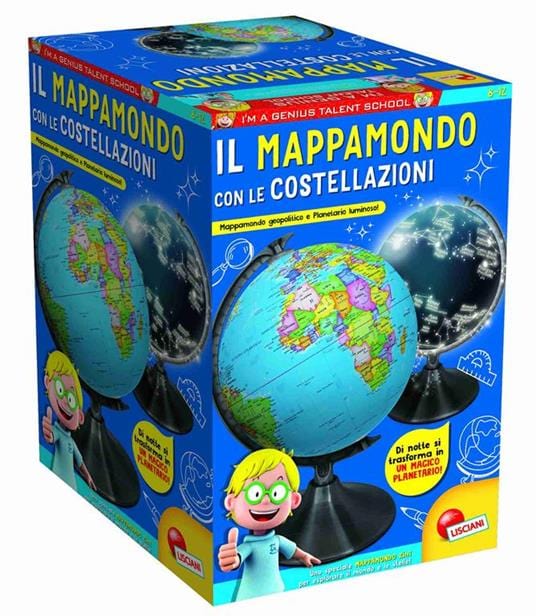 Giochi e giocattoli Lisciani Mappamondo con Costellazioni, I'm a Genius Planetario