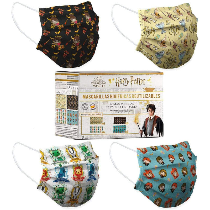 Mascherina per Bambini Riutilizzabile Harry Potter x 2 - The Toys Store