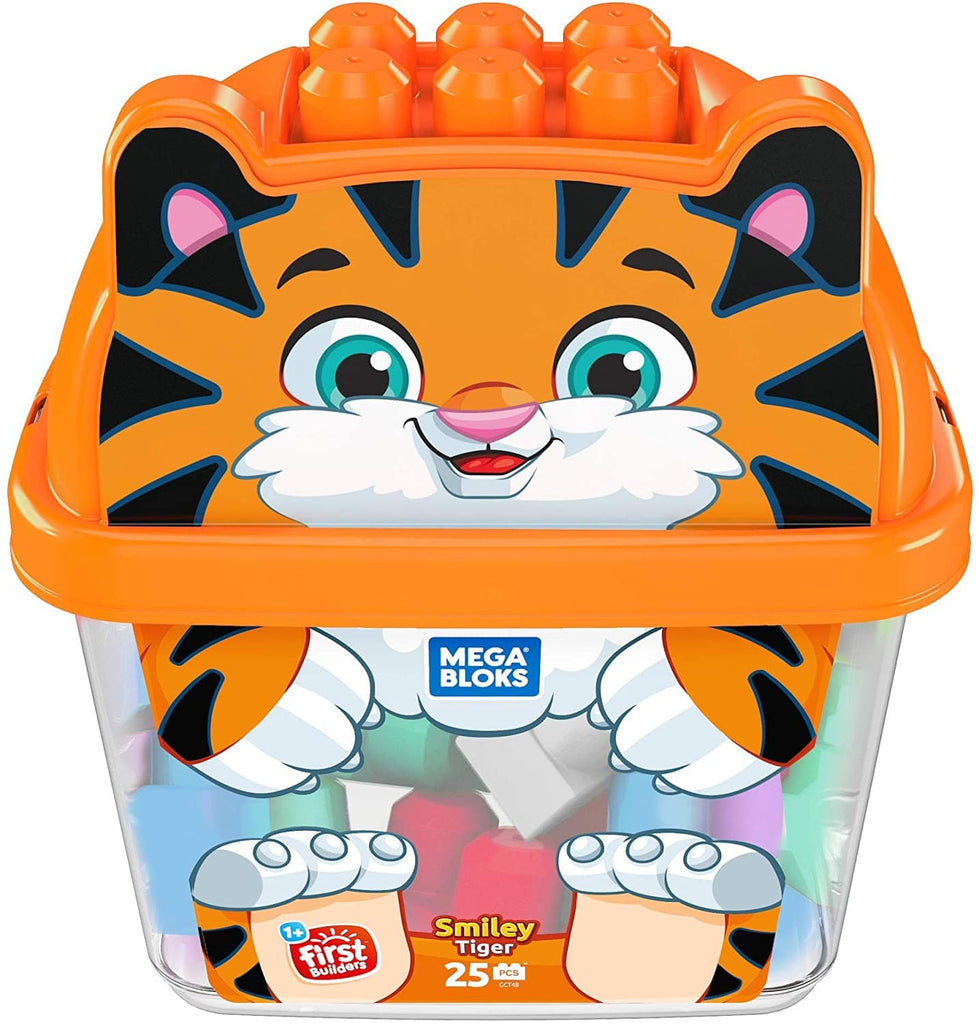 Mega Bloks - Secchiello Costruzioni Tigre 25 Blocchi - The Toys Store