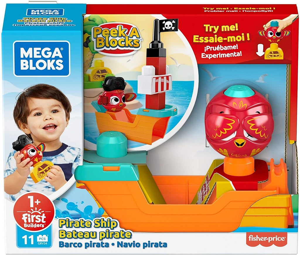 Blocchi a incastro Mega Bloks - Set Costruzioni Nave dei Pirati +12Mesi