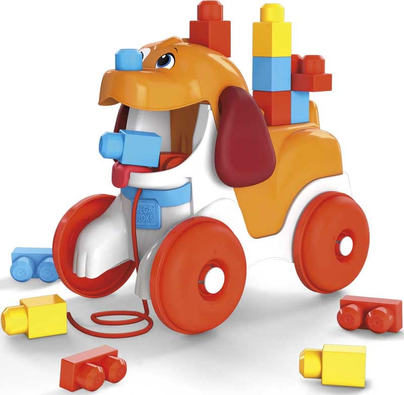 Costruzioni Mega Bloks Cagnolino Pupù e Vai, Set con 15 Blocchi da Costruzione