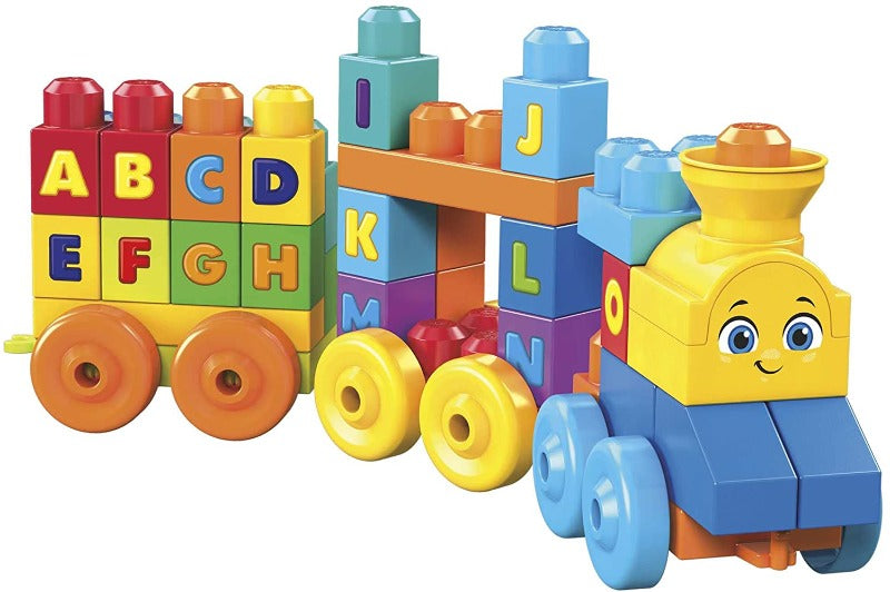 Mega Bloks il Treno dell' Alfabeto Musicale con Blocchi da Costruzione +12 Mesii