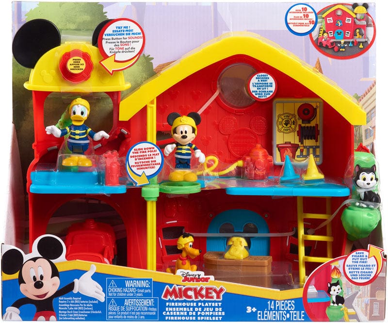 Giocattoli Topolino playset Caserma dei Pompieri, Stazione dei Vigili del fuoco Mickey Mouse Fattoria di Topolino - Playset Barnyland Mickey Mouse