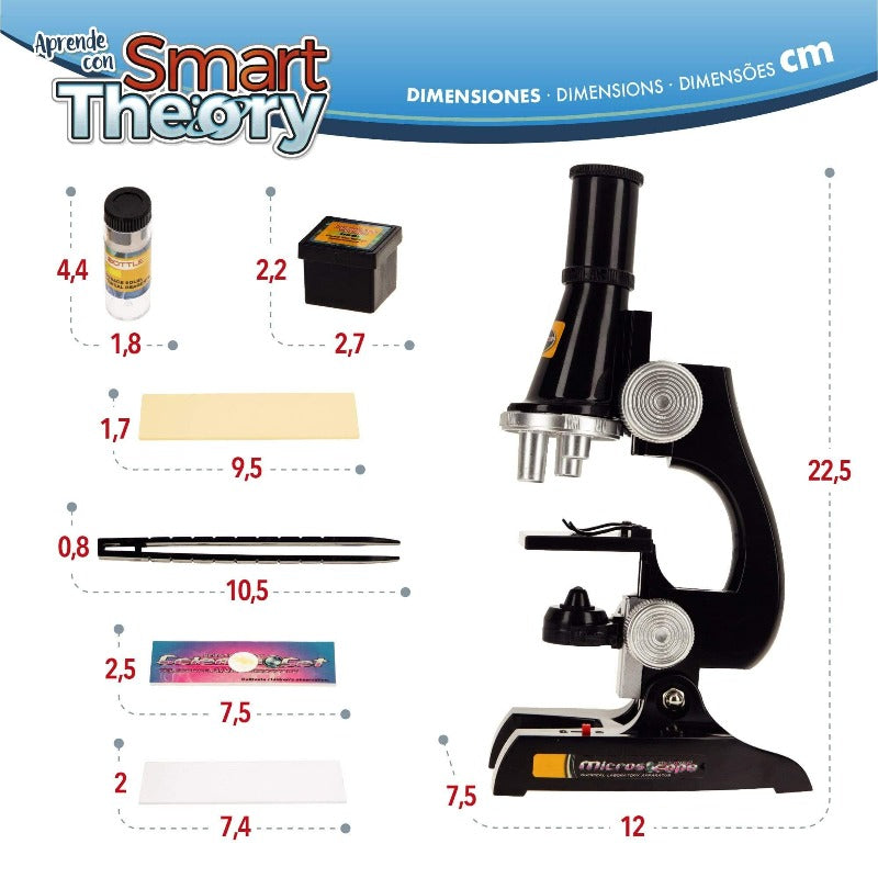 Microscopio Scientifico con Luce e Accessori - The Toys Store