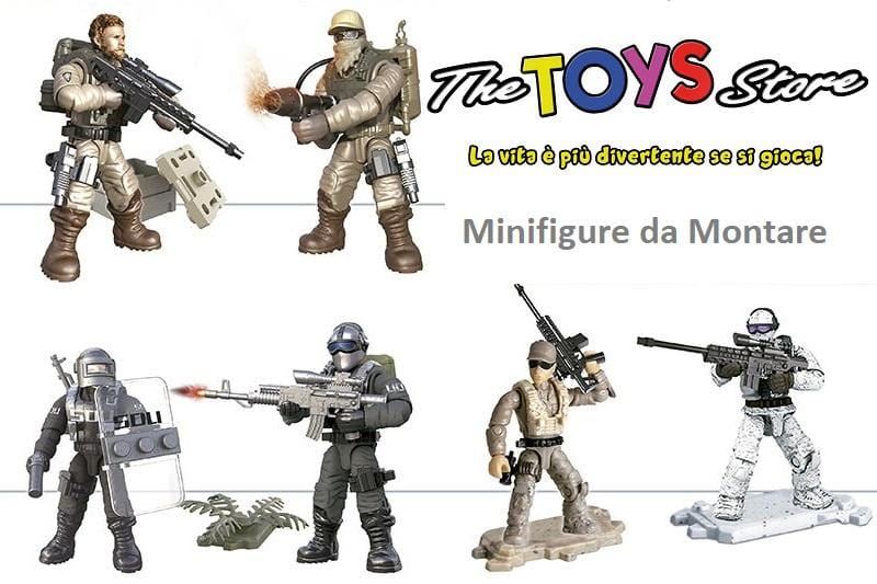 Soldatini con Armi - Minifigure da Montare - The Toys Store
