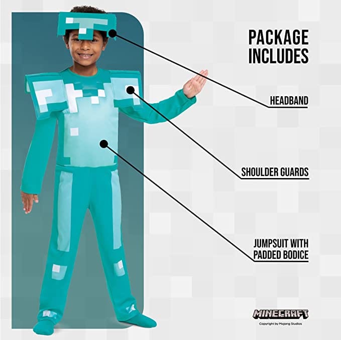 Minecraft Costume Armatura di Diamanti