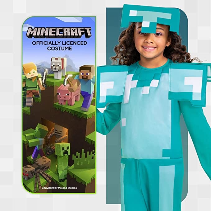 Costume Carnevale Minecraft Costume Armatura di Diamanti