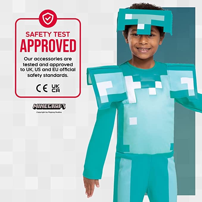 Costume Carnevale Minecraft Costume Armatura di Diamanti