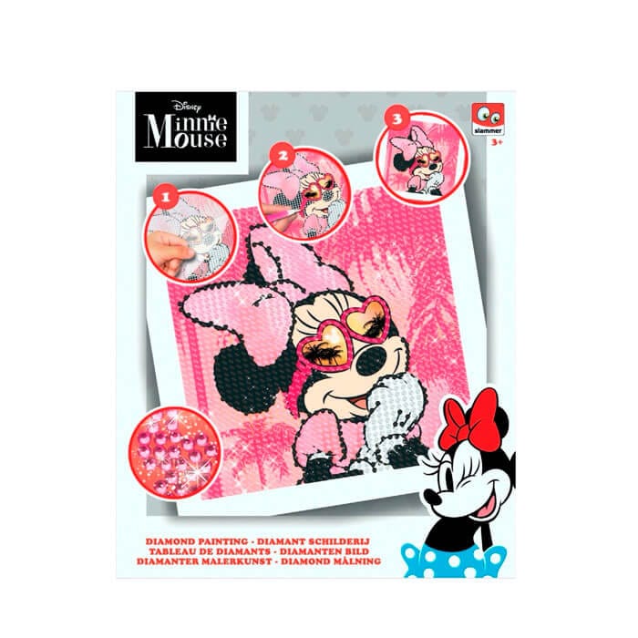 Colora e Decora Minnie Mouse Mosaico Diamantini