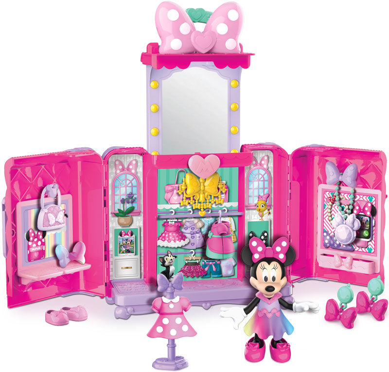 Armadio di Minnie, Playset Disney Topolina con Bambola e Accessori Fashion