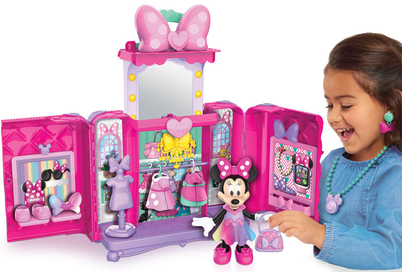 Armadio di Minnie, Playset Disney Topolina con Bambola e Accessori Fashion