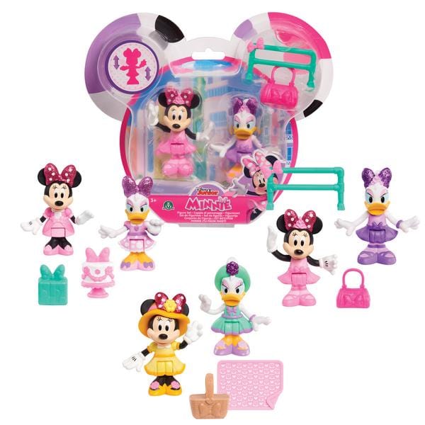 Pupazzetti Minnie e Daisy coppia Personaggi Giocattolo Disney