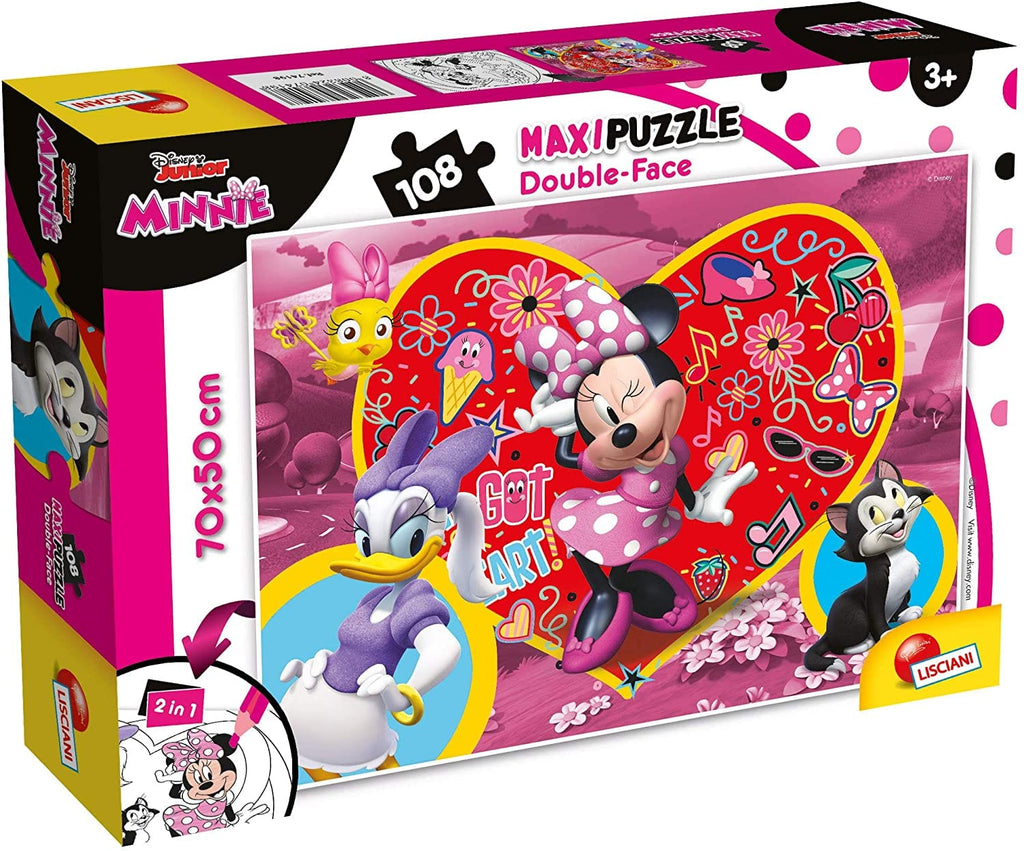Disney Minnie Maxi Puzzle Colorabile 2in1 - 108 Pezzi - The Toys Store