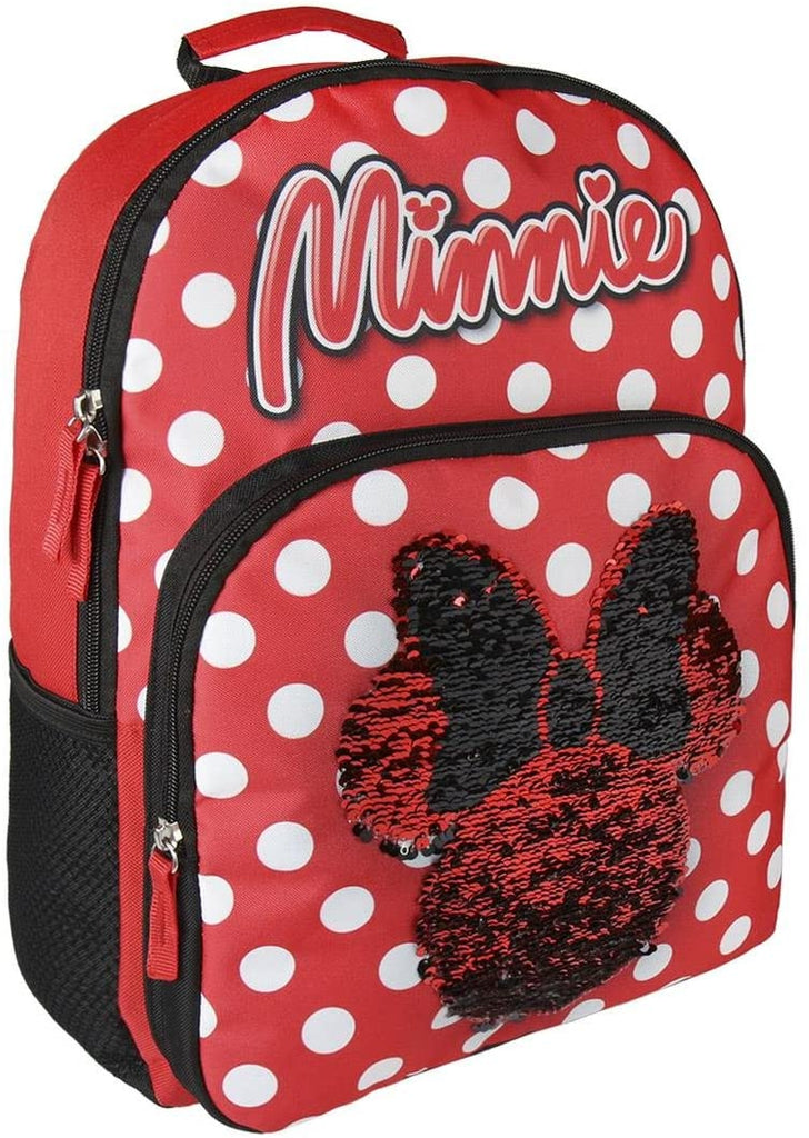 Minnie Zainetto con paillettes reversibili , zaino scuola 42 cm - The Toys Store