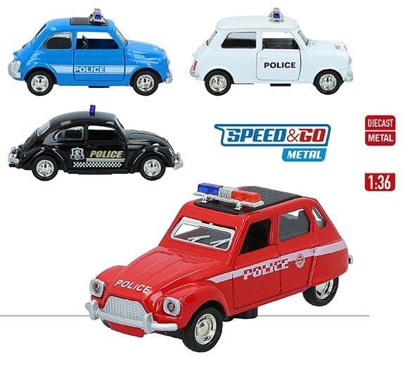 Modellino Auto Storiche Polizia 1:36 - The Toys Store