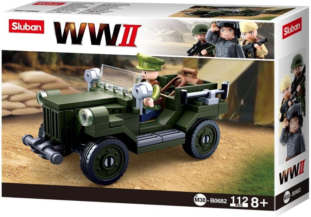 Sluban Costruzioni Jeep Militare WWII - The Toys Store
