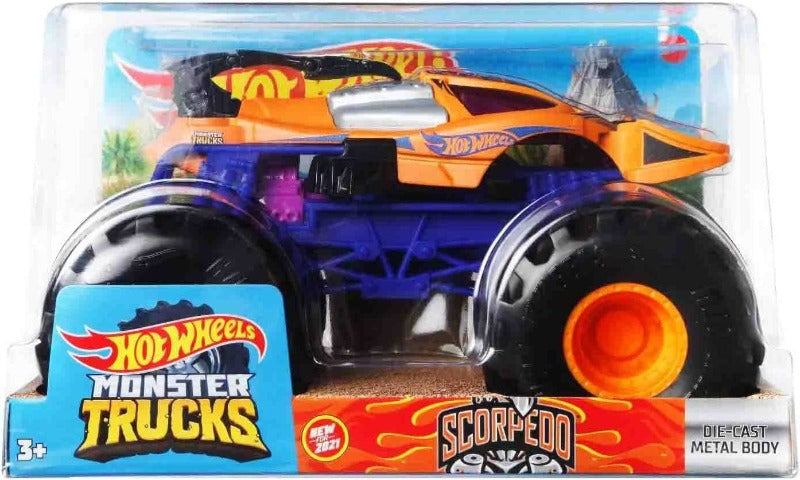 Giocattoli Hot Wheels Monster Truck Grande 1:24 Hot Wheels Monster Truck Grande, Macchina Gigante