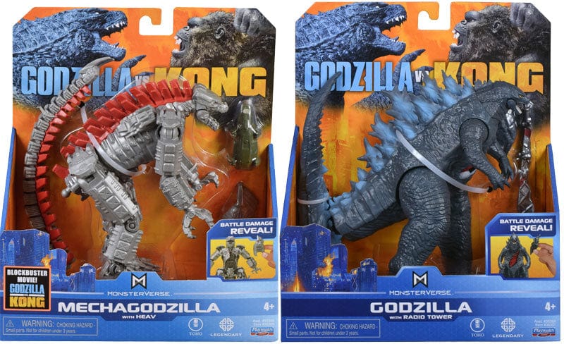 Action figure Personaggi Godzilla VS Kong - Godzilla con Raggio di Calore