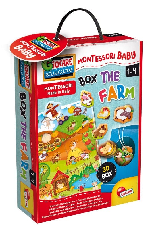 Giocattoli educativi Montessori Baby Box La Fattoria, Gioco Educativo Lisciani 1-4 Anni