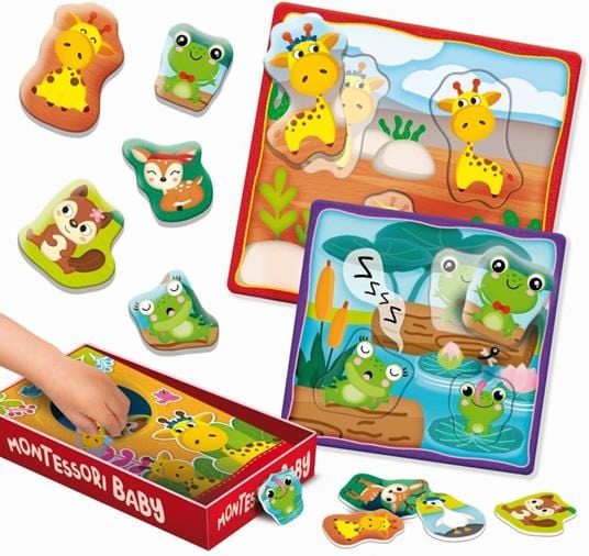 Giocattoli educativi Montessori Baby Box, Gioco Tattile Lisciani 1-4 Anni