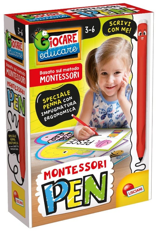 Giocattoli educativi Lisciani Montessori Tratty Pen Basic, Penna Prima Scrittura