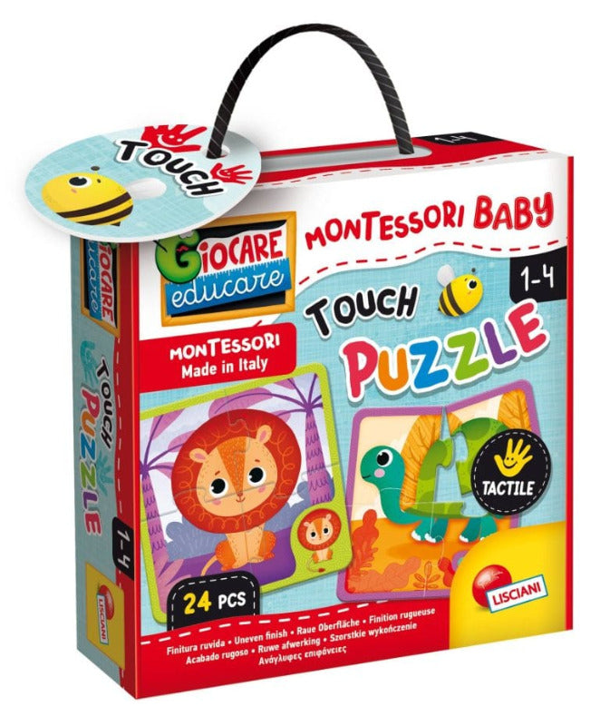 Giocattoli educativi Montessori Baby Touch, Puzzle Tattile - Lisciani