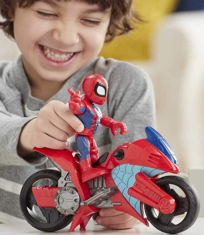 Super Hero Adventure - Spiderman con Moto - The Toys Store