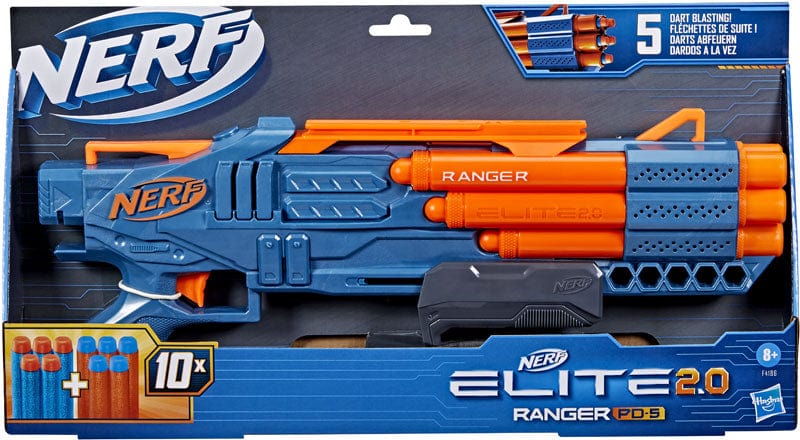 Giocattoli Nerf Elite 2.0 Ranger PD 5, nuovo Blaster a Pompa