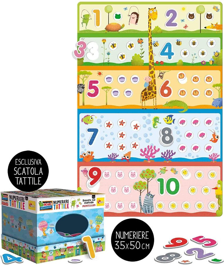 Lisciani Numeri Tattili | Numeriere Montessori - The Toys Store