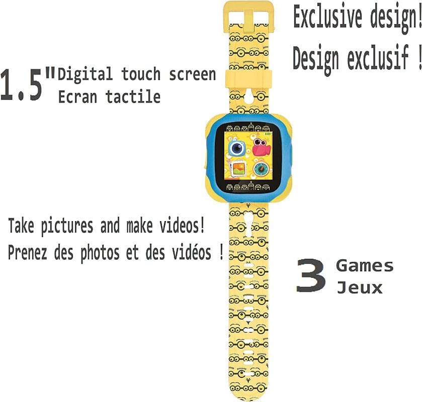 Giocattoli Orologio Digitale Minions, E Watch con Telecamera per Foto e Video Charlotte M. Orologio E Watch | The Toys Store