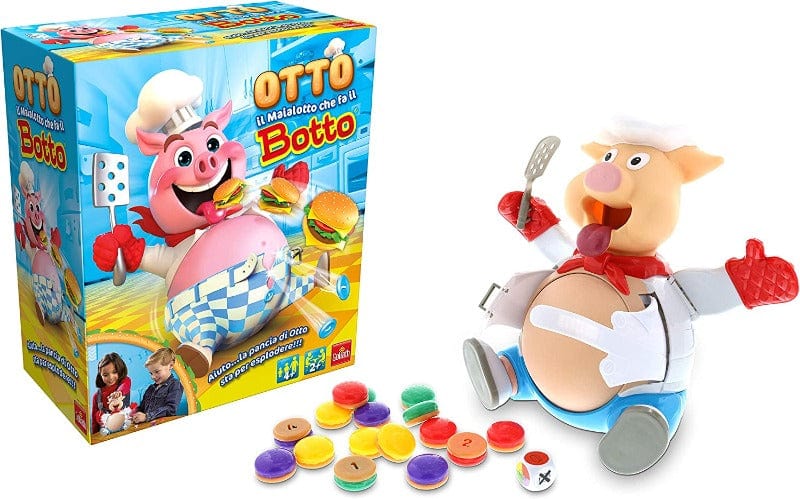 Giochi di società Otto il Maialotto che fa il Botto, Gioco da Tavolo per Bambini Goliath