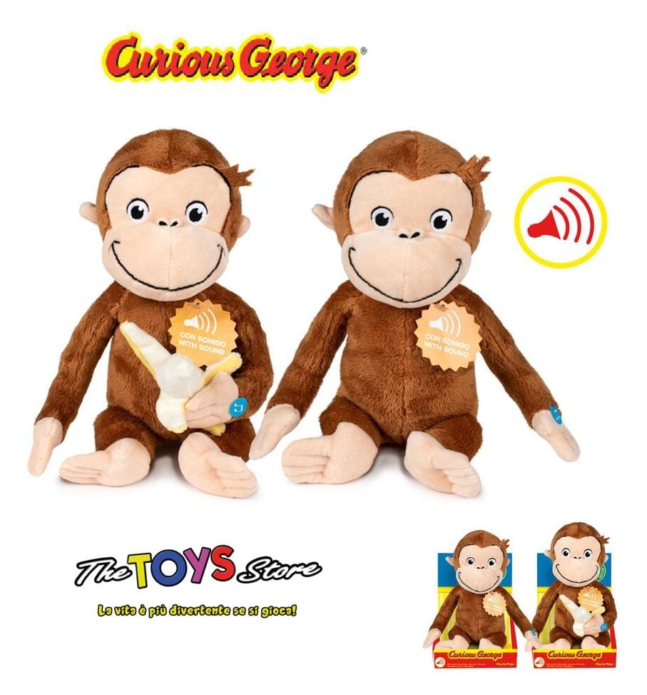 Peluche George 30cm  Plush con Suoni – The Toys Store