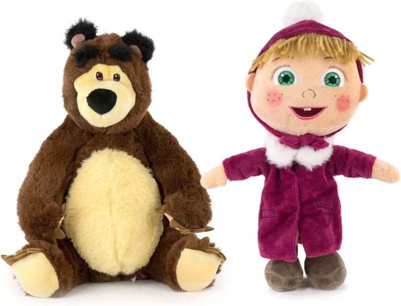 Peluche Masha e Orso Peluche su Licenza Ufficiale 30cm