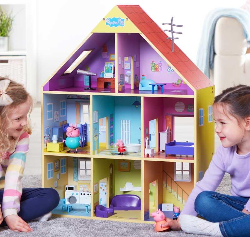 Peppa Pig Gigantesca Casa in Legno Arredata - The Toys Store