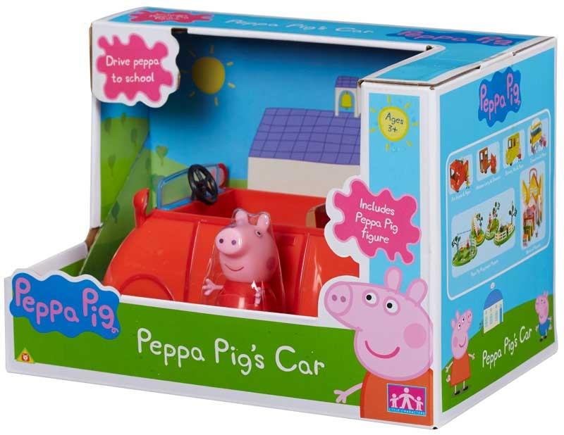 Peppa Pig Veicolo con Personaggio, Macchina Rossa - The Toys Store